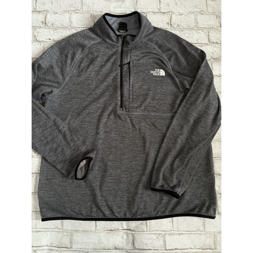 The North Face Men's Canyonlands 1/2 Zip sz XXL 2XL Gray/ Black